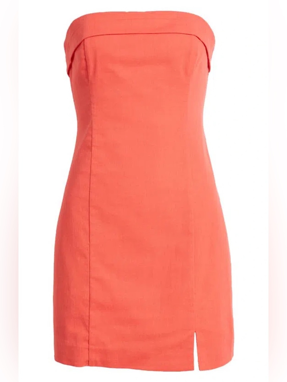Bp. Foldover Strapless Minidress In Red Cayenne
